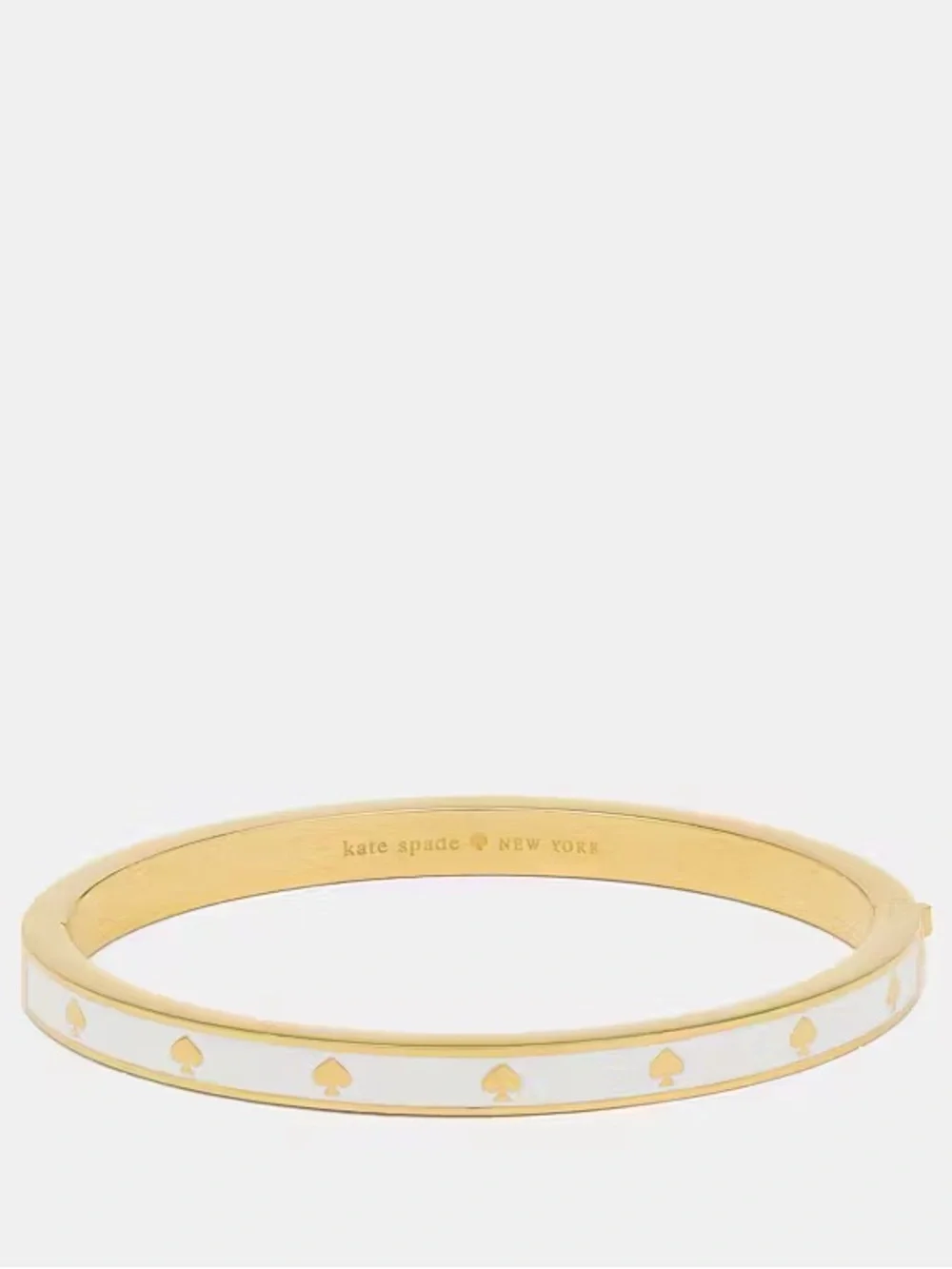 Kate Spade Spot The Spade Enamel Hinged Bangle